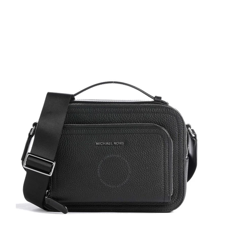 商品Michael Kors|Michael Kors Black Hudson Pebbled Leather Crossbody Bag,价格¥1636,第1张图片