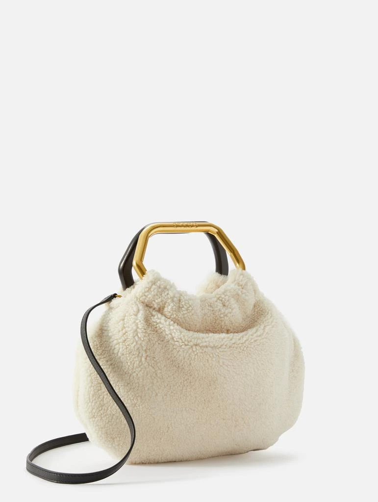 商品Staud|Camille Shearling Bag,价格¥1526,第3张图片详细描述