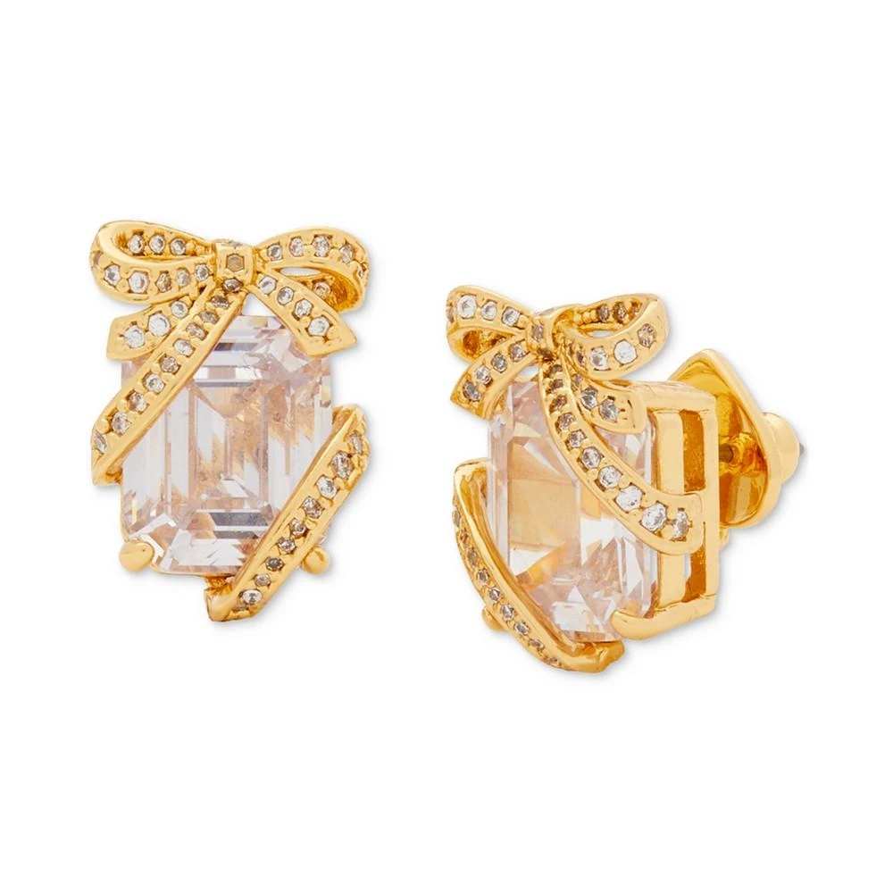 商品Kate Spade|Gold-Tone Crystal Present Stud Earrings,价格¥341,第1张图片
