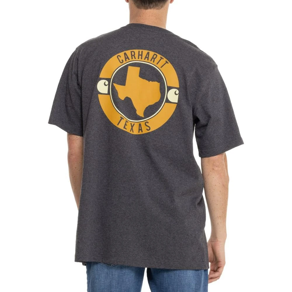 商品Carhartt|Carhartt 106079 Big and Tall Relaxed Fit Heavyweight Texas Graphic T-Shirt - Short Sleeve,价格¥106,第1张图片详细描述