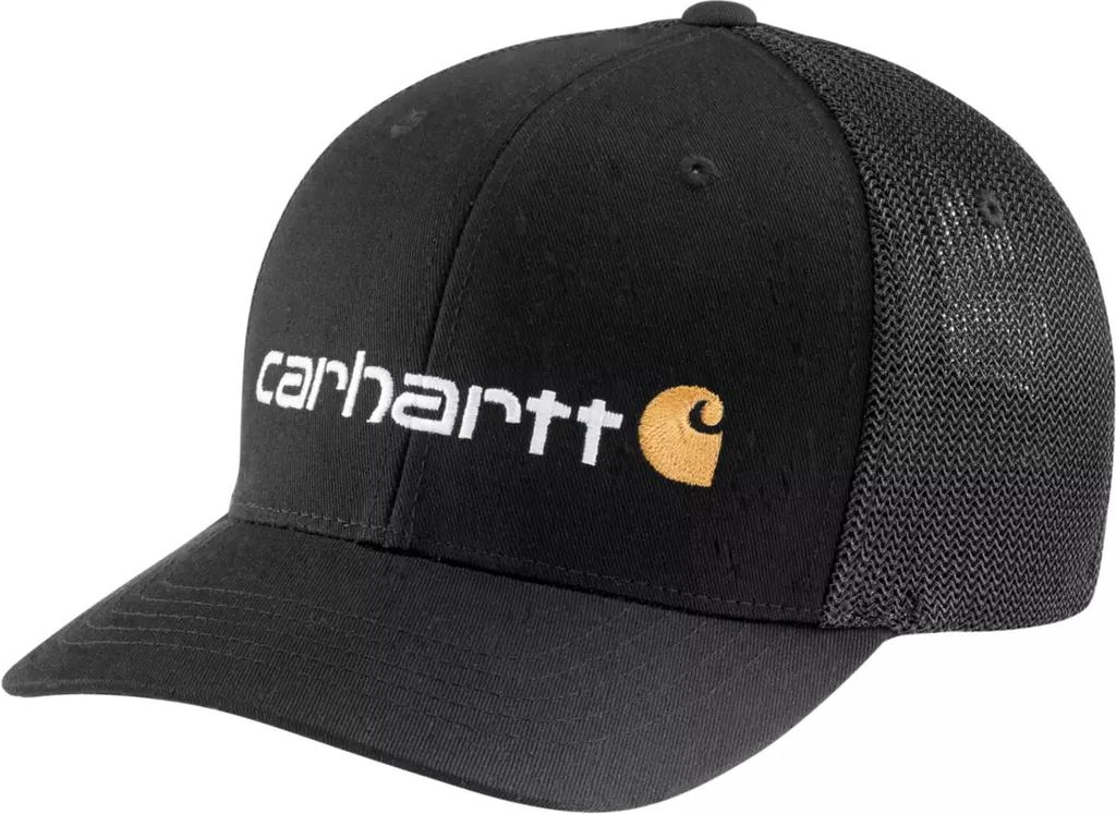 商品Carhartt|Carhartt Men's Rugged Flex Fitted Canvas Mesh Back Logo Graphic Cap,价格¥149,第1张图片详细描述