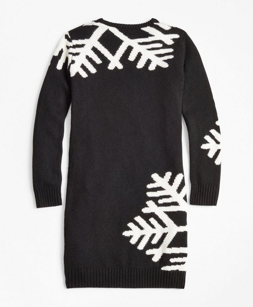 商品Brooks Brothers|Girls Long-Sleeve Oversized Snowflake Dress,价格¥294,第4张图片详细描述