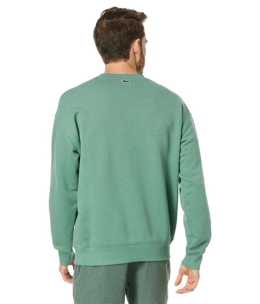 商品Lacoste|Long Sleeve Loose Fit Croc Crew Neck Sweater,价格¥906,第2张图片详细描述