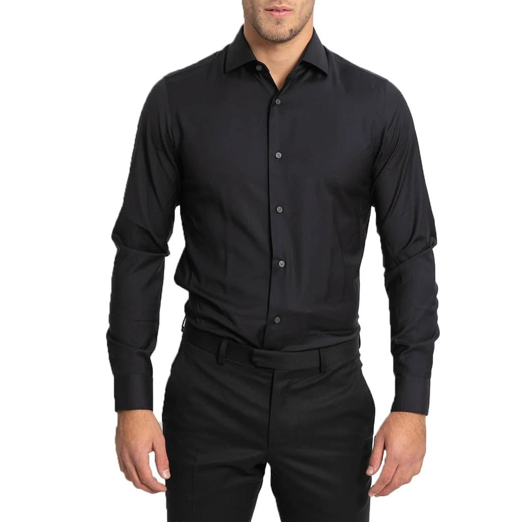商品Zegna|Long-Sleeve Cotton Shirt,价格¥2340,第1张图片