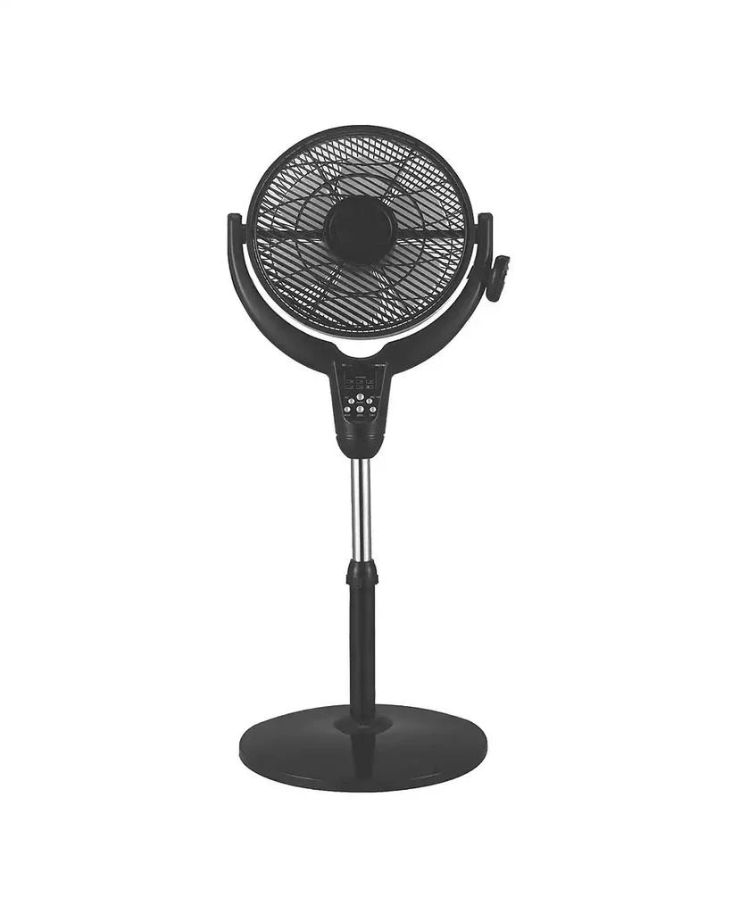 商品Optimus|14 Inch Louver Rotating Oscil Pedestal Air Circulator with Remote, LED and Timer,价格¥747,第1张图片