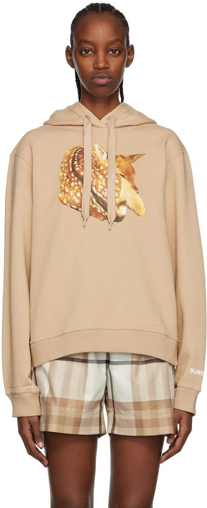 商品Burberry|Beige Deer Hoodie,价格¥7289,第1张图片