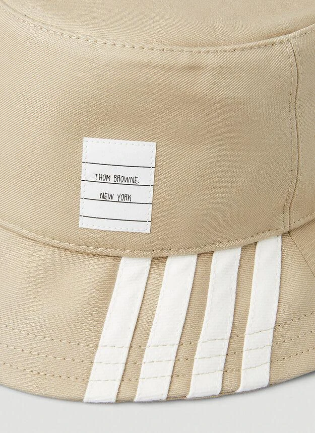 商品Thom Browne|Striped Bucket Hat  in Beige,价格¥2187,第4张图片详细描述