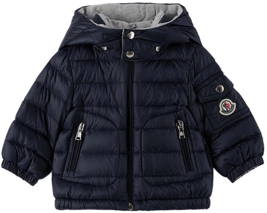 商品Moncler|Baby Navy Lauros Down Jacket,价格¥3736,第1张图片