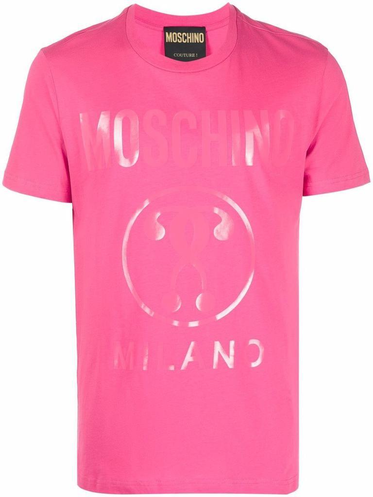 商品Moschino|Moschino Men's Fuchsia Cotton T-Shirt,价格¥1528,第1张图片