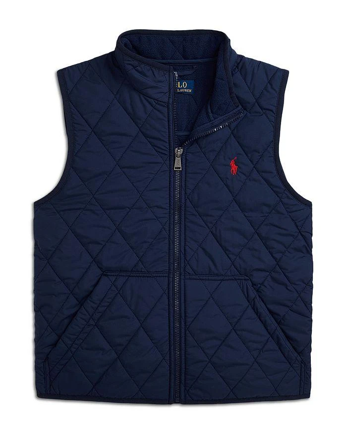 商品Ralph Lauren|Boys' Quilted Fleece Lined Vest - Little Kid, Big Kid,价格¥764,第1张图片