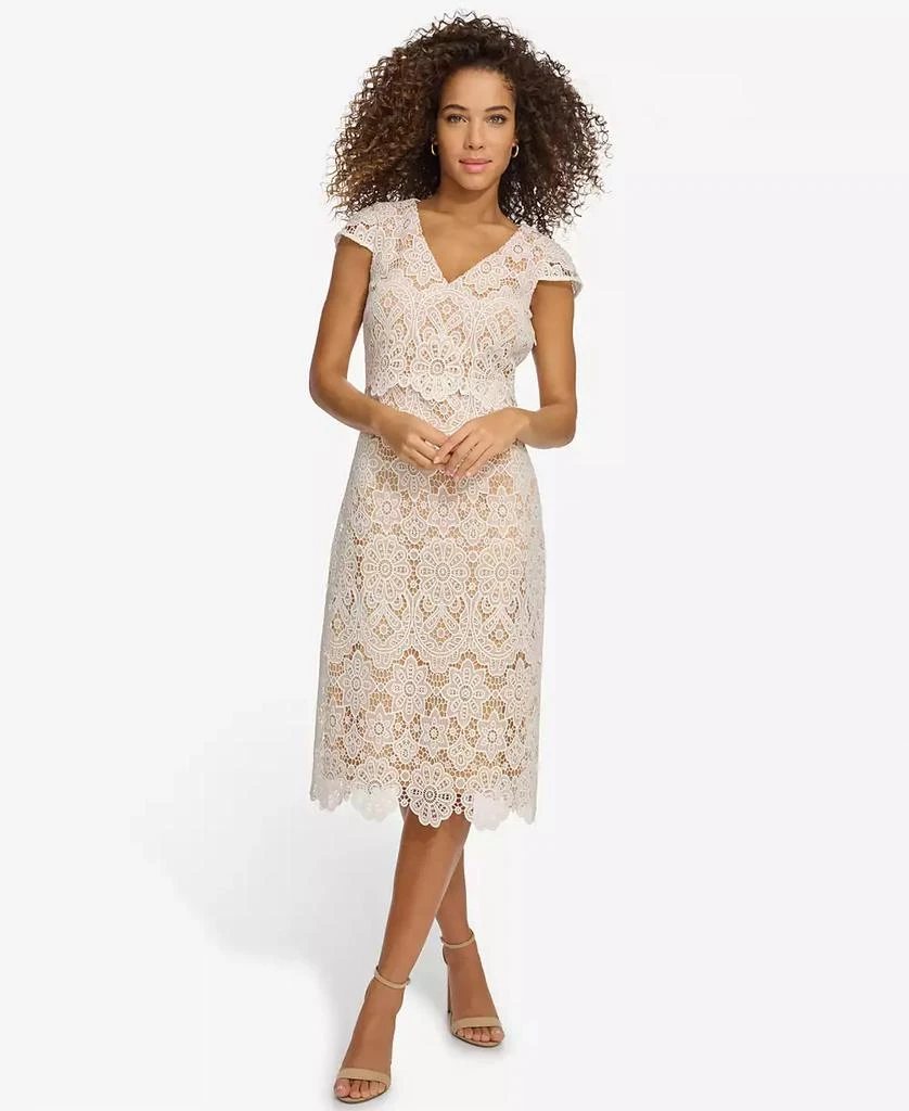 商品Kensie|Women's Floral-Lace A-Line Dress,价格¥1106,第1张图片