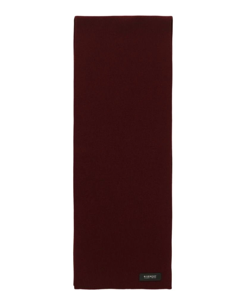 商品Givenchy|Ribbed Wool Patch Scarf,价格¥1570,第1张图片