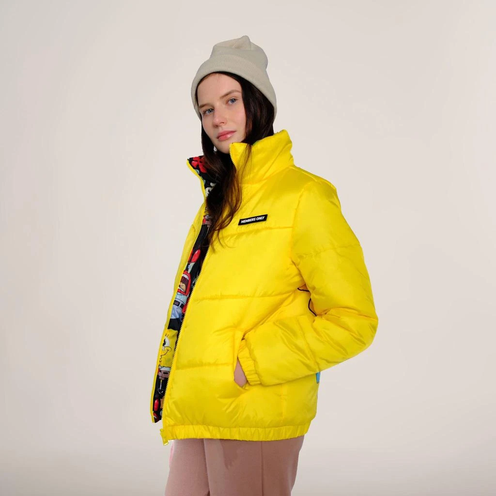 商品Members Only|Women's Spongebob Reversible Cire Puffer Jacket,价格¥294,第3张图片详细描述