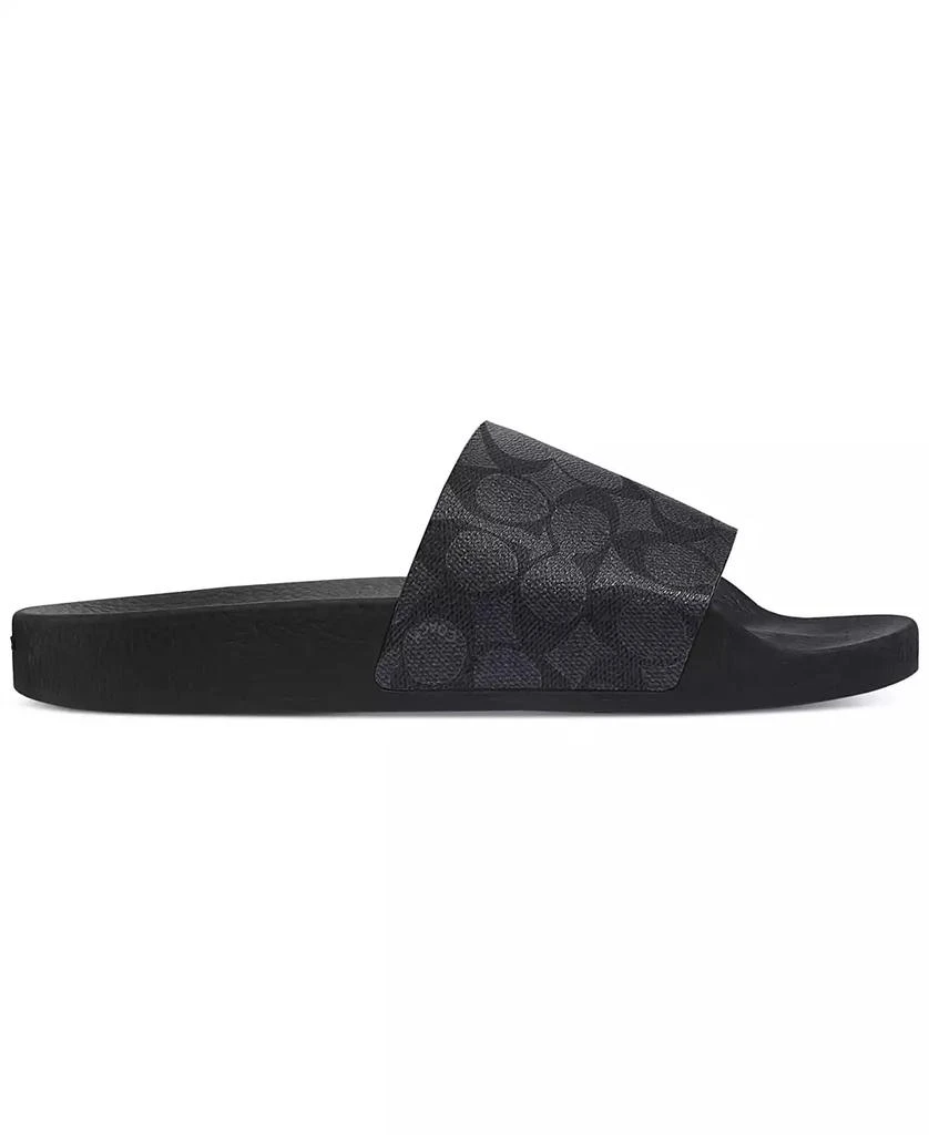 商品Coach|Men's Signature Coated Canvas Pool Slide,价格¥709,第2张图片详细描述