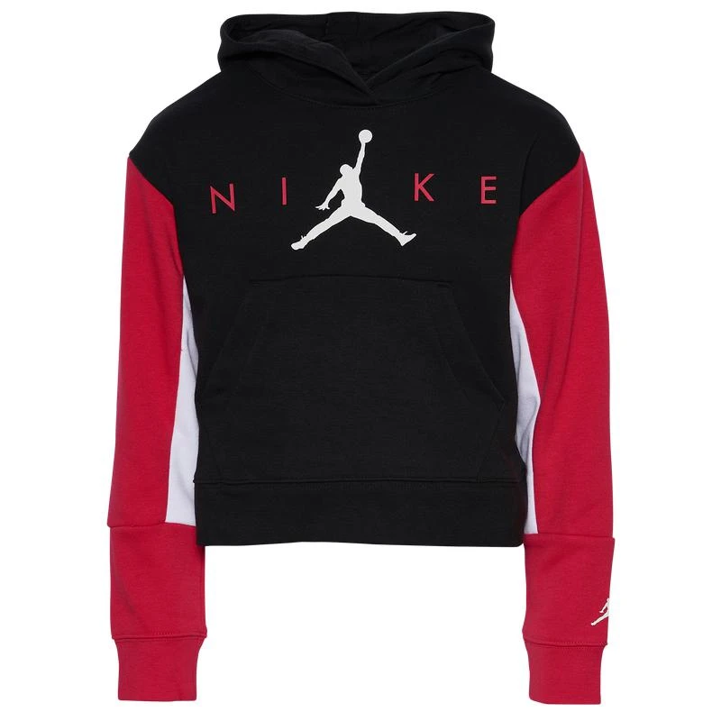 商品Jordan|Jordan Jumpman Cropped Hoodie - Girls' Grade School,价格¥152,第1张图片