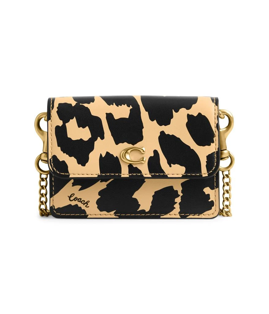 商品Coach|Printed Leather Half Flap Card Case,价格¥561,第1张图片