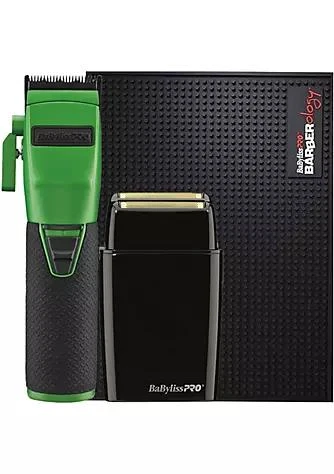 商品Babyliss Pro|Pro Fx870gi Boost Influencer Collection Cordless Clipper   Green  Foilfx02 Cordless Metal Double Foil Shaver Fxfs2b Black  Professional Barber Mat,价格¥2266,第1张图片