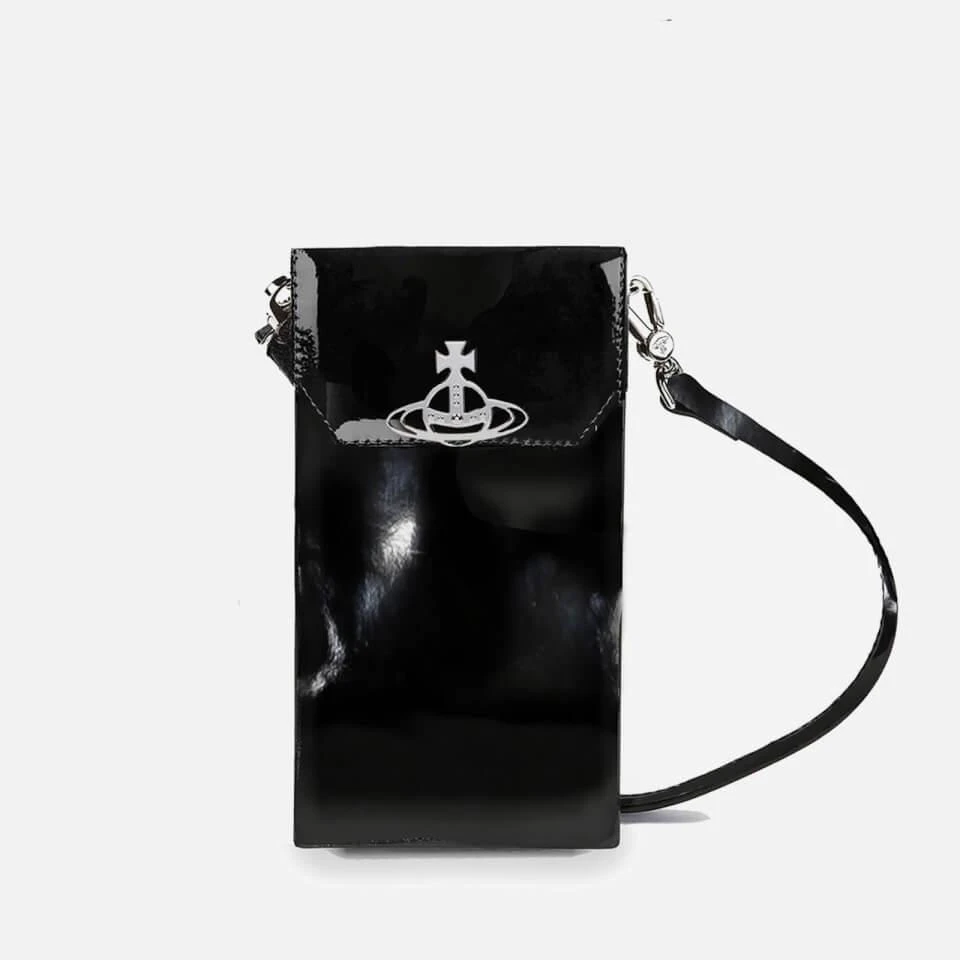 商品Vivienne Westwood|Vivienne Westwood Patent Leather Crossbody Phone Bag,价格¥1587,第1张图片