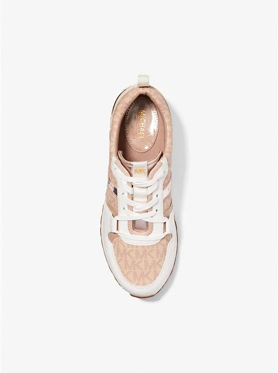 商品Michael Kors|Dash Logo and Leather Trainer,价格¥668,第4张图片详细描述