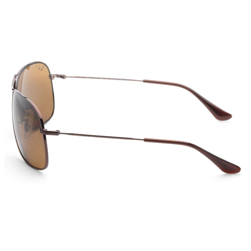 商品Ray-Ban|Ray-Ban Men's Brown Aviator Polarized Sunglasses,价格¥711,第2张图片详细描述
