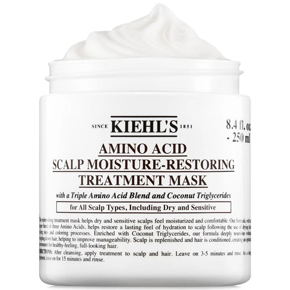 商品Kiehl's|Amino Acid Scalp Moisture-Restoring Treatment Mask, 8.4 oz.,价格¥251,第2张图片详细描述