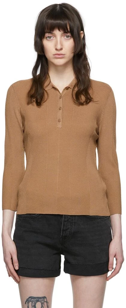 商品Rag & Bone|Brown Pacey Polo,价格¥659,第1张图片