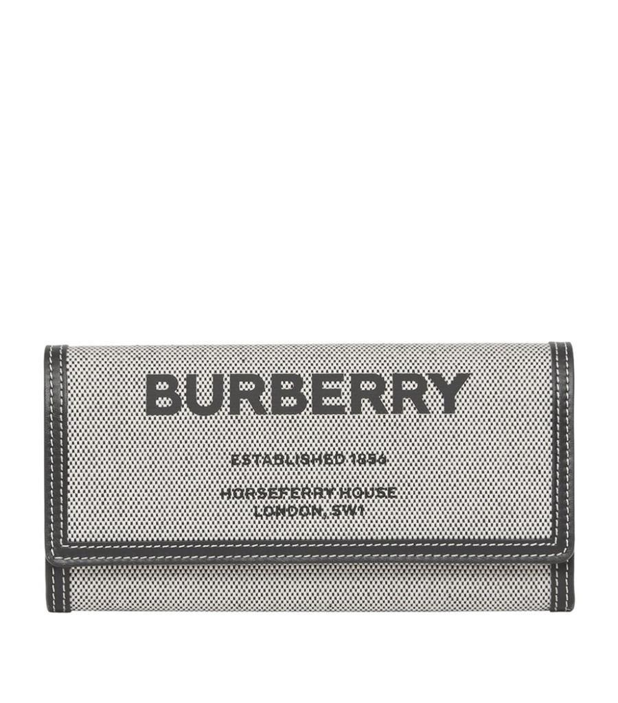 商品Burberry|Canvas Horseferry Print Continental Wallet,价格¥3594,第1张图片