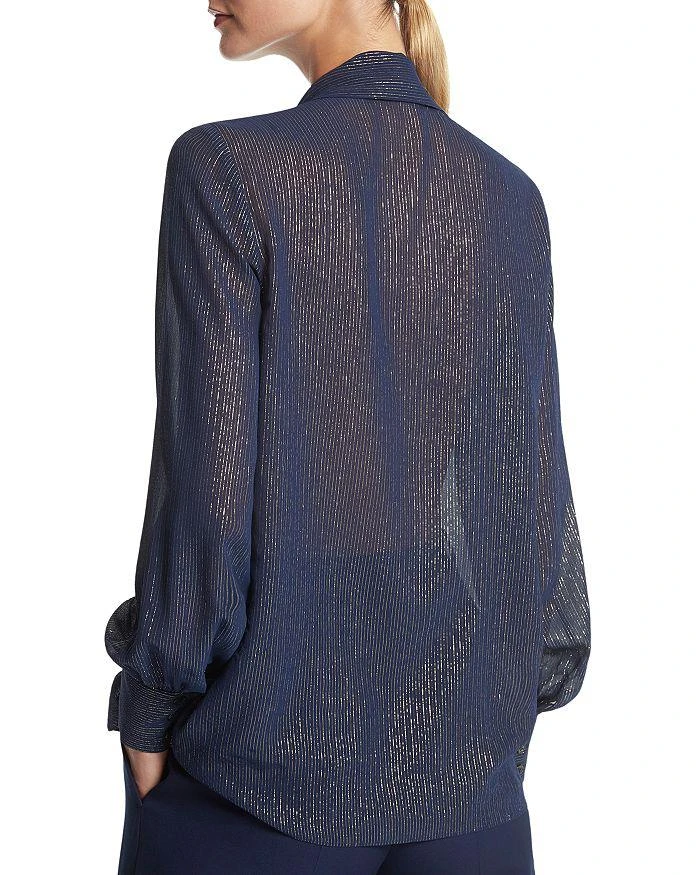 商品Michael Kors|Striped Tie Neck Chiffon Blouse,价格¥2888,第3张图片详细描述