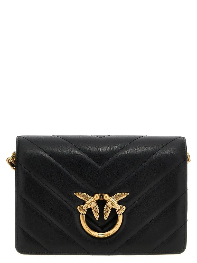 商品PINKO|Love Click Classic Crossbody Bags Black,价格¥2019,第1张图片