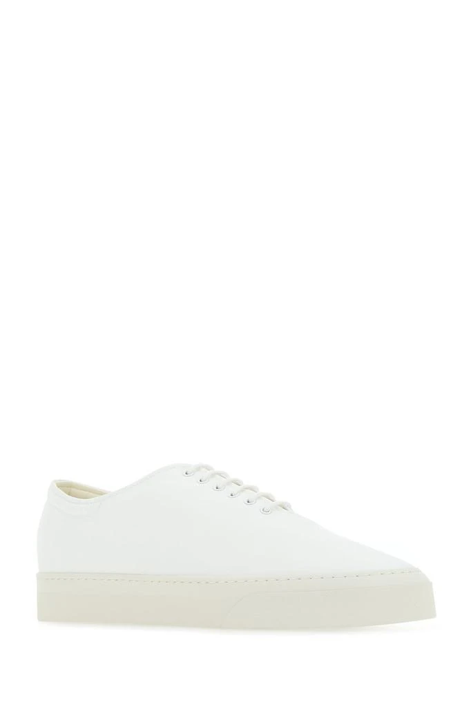 商品The Row|White canvas Dean sneakers,价格¥3556,第1张图片