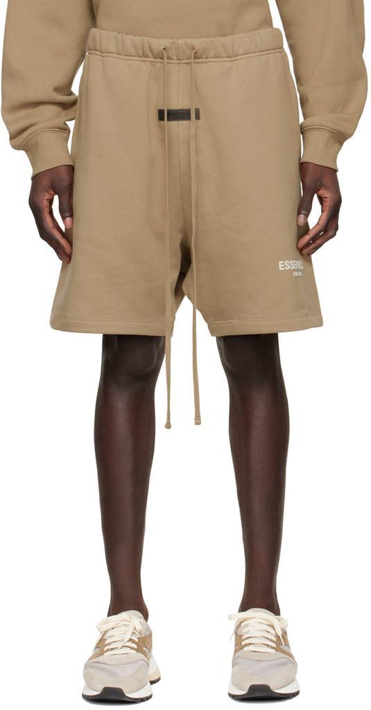 商品Essentials|Tan Cotton Shorts,价格¥546详情, 第3张图片描述