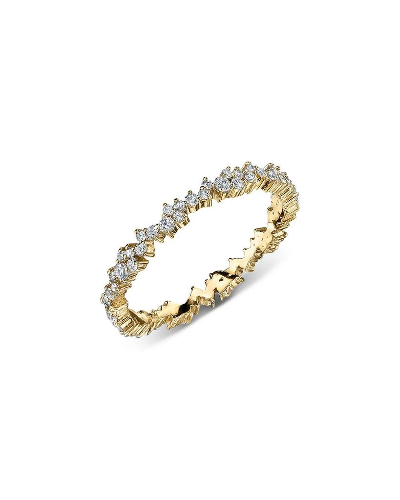 商品Sydney Evan|14K Yellow Gold Small Cocktail Eternity Ring with Diamonds, 0.54 ct. t.w.,价格¥17054,第1张图片