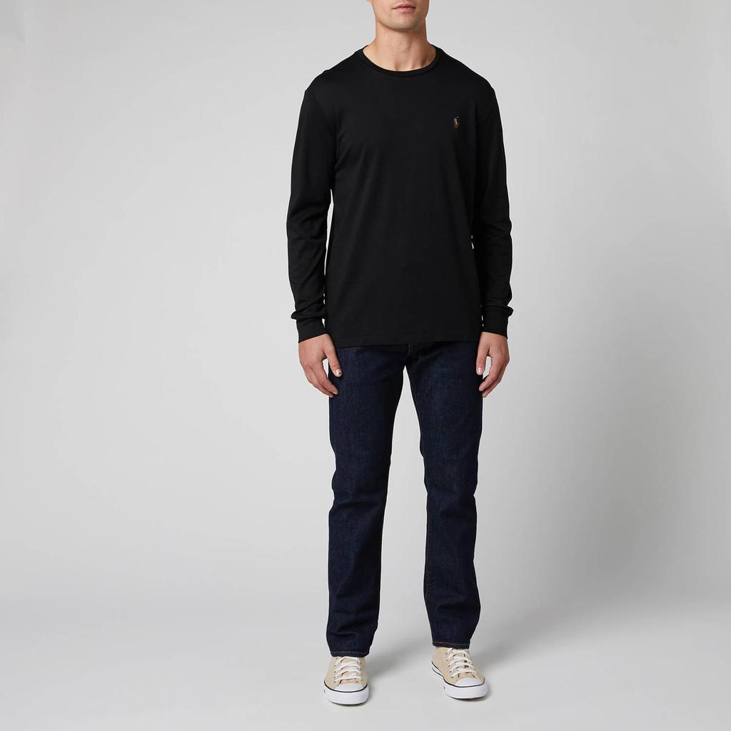 Polo Ralph Lauren Men's Custom Slim Fit Long Sleeve T-Shirt - Polo Black商品第3张图片规格展示