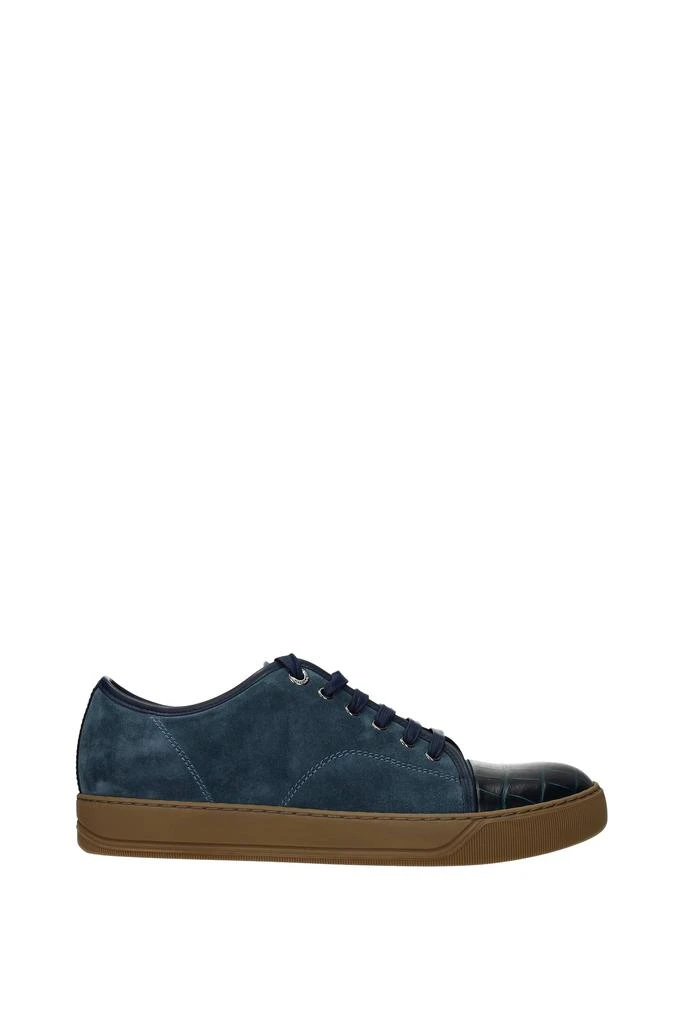 商品Lanvin|Sneakers Suede Blue Sea Blue,价格¥1500,第1张图片