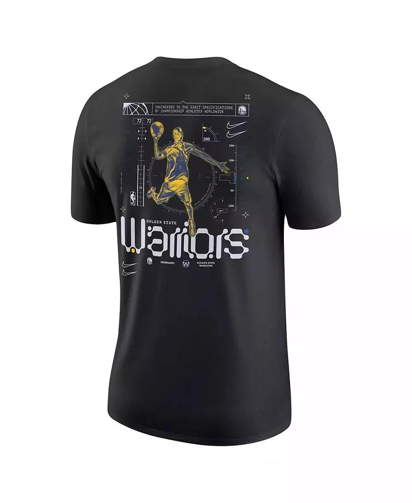 商品NIKE|Men's Black Golden State Warriors Courtside Air Traffic Control Max90 T-shirt,价格¥348,第2张图片详细描述