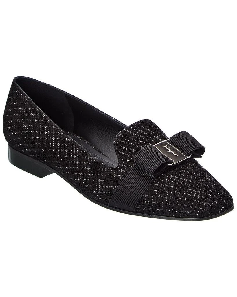 商品Salvatore Ferragamo|Salvatore Ferragamo Laufer Suede Flat,价格¥3254,第1张图片