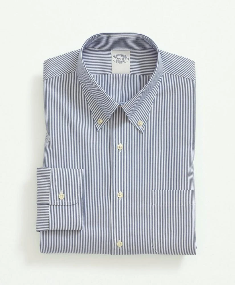 商品Brooks Brothers|Stretch Supima® Cotton Non-Iron Pinpoint Oxford Button-Down Collar, Candy Stripe Dress Shirt,价格¥873,第2张图片详细描述