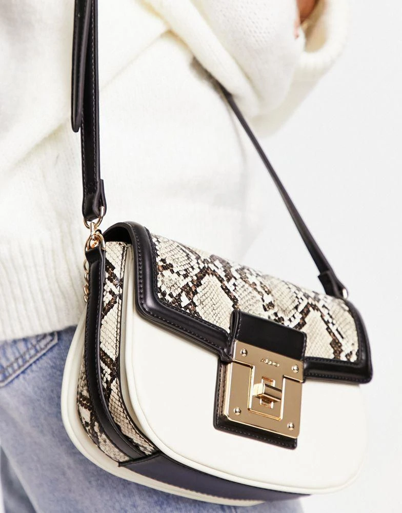 商品ALDO|ALDO Qerramas crossbody bag in neutral snake,价格¥363,第2张图片详细描述