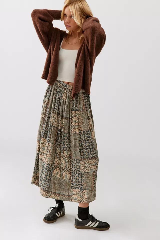 Urban Renewal Remade Floral Paisley Midi Skirt商品第1张图片规格展示