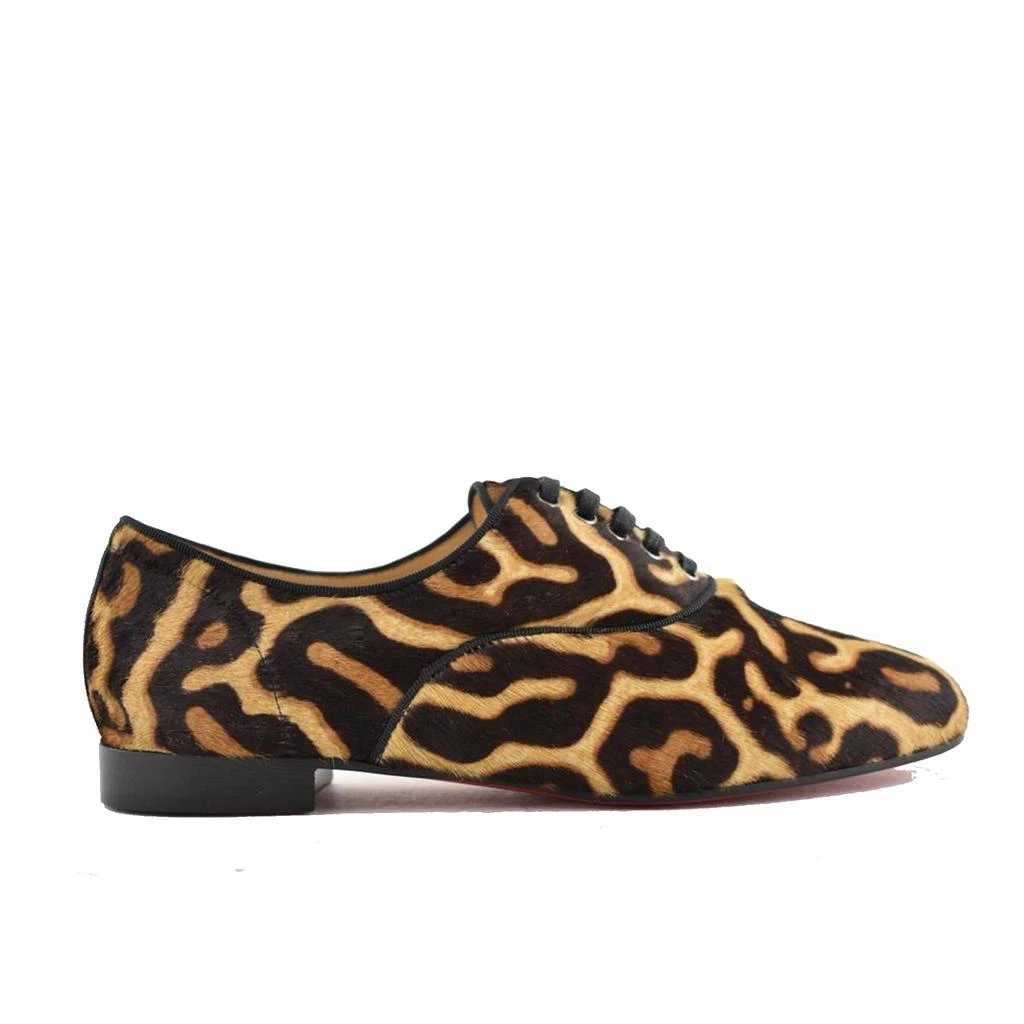 商品Christian Louboutin|Christian Louboutin New Fred Leopard Flats,价格¥5249,第1张图片