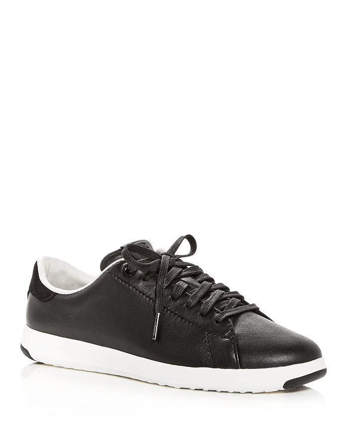 商品Cole Haan|Women's GrandSport Leather Lace Up Sneakers,价格¥1040,第1张图片