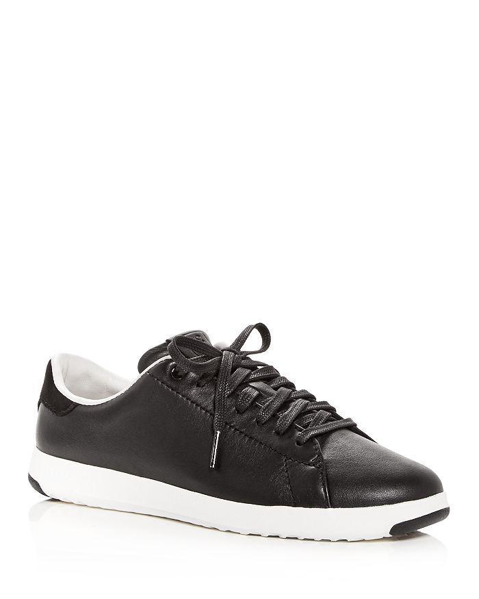 商品Cole Haan|Women's GrandSport Leather Lace Up Sneakers,价格¥1005,第1张图片