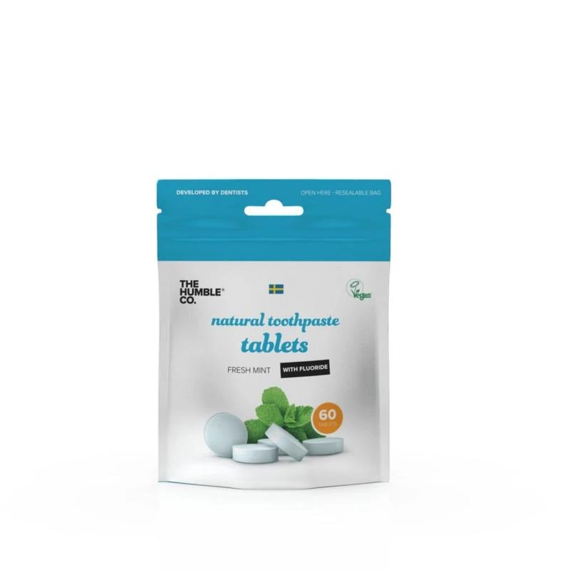 商品The Humble Co|Natural toothpaste tablets with mint flavor with fluoride,价格¥91,第1张图片