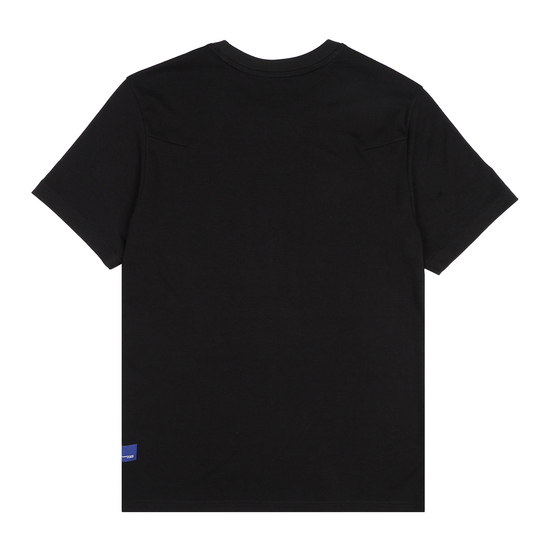 【享贝家】DESCENTE 迪桑特 线条纹标短袖T恤 黑色 SM323UTS76-BLK0（现采购商品，下单后12天内发货）商品第2张图片规格展示