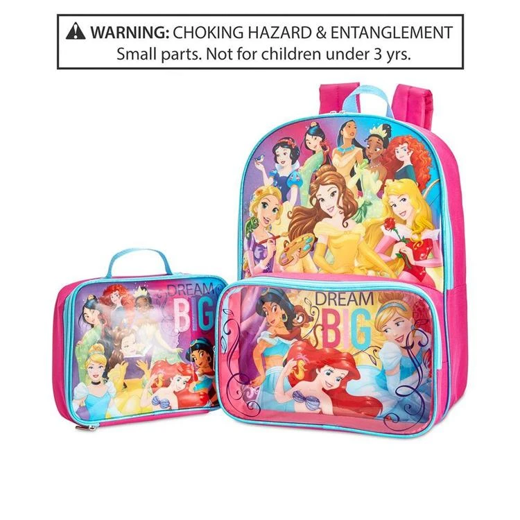 商品Disney|Princesses Backpack & Lunch Bag, Little Girls (2-6X) & Big Girls (7-16),价格¥193,第2张图片详细描述