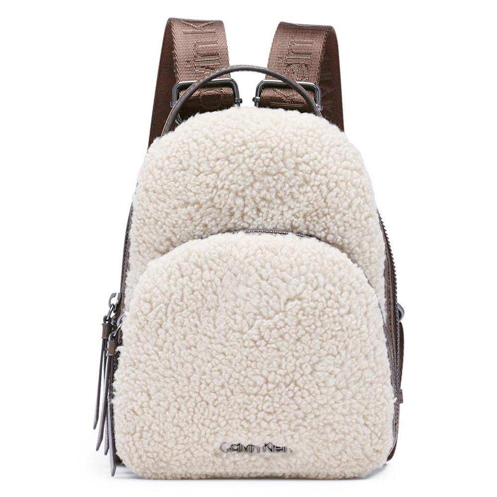 商品Calvin Klein|Astatine Sherpa Mini Backpack,价格¥1318,第1张图片