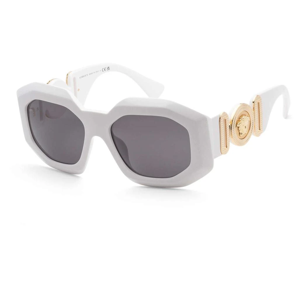 商品Versace|Versace 白色 Irregular 太阳镜,价格¥813,第1张图片