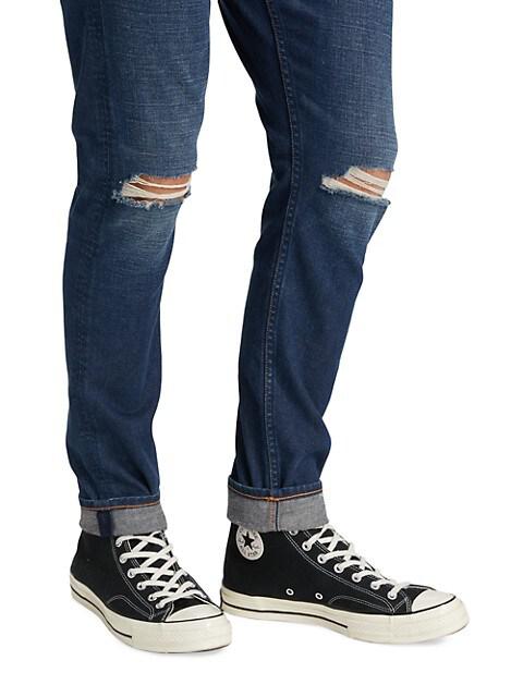 Fit 1 Aero Stretch Distressed Jeans商品第6张图片规格展示