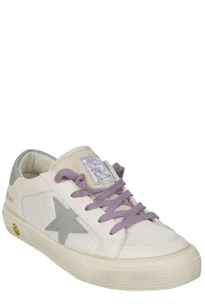 商品Golden Goose|Golden Goose Kids May Lace-Up Sneakers,价格¥1242,第2张图片详细描述