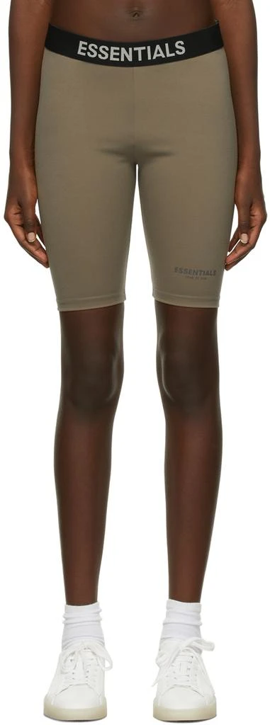 商品Essentials|Taupe Athletic Biker Shorts,价格¥171,第1张图片